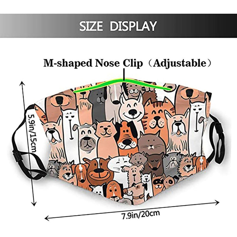 Print Protection Breathable Fashion Cutton Mask For Face With Adult Washable Reuse Face Mask Dustproof Halloween Cosplay