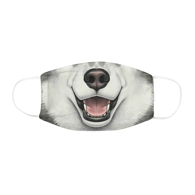 Printed Funny Face Outdoor Mouth Breathable Cycling Mask For Face With Adult Quick-Drying Keep Mask Fashion Halloween Cosplay