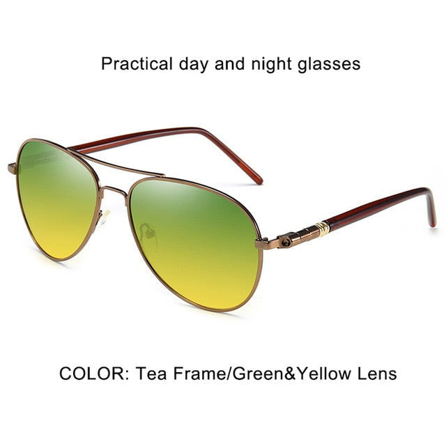 Psacss Classic Pilot Photochromic Sunglasses Men Driving Clear Polarized Lens Sun Glasses Male Vintage Brand Sunglass Oculos UV