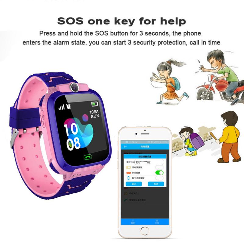 Q12 Children's Smart Watch SOS Phone Watch Smartwatch For Kids Boys Girls Bracelet Wristband Smart IP67 Tracker Kids Watches