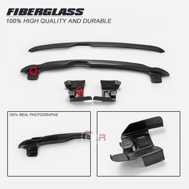 R-Style Fiberglass Front Bumper Accessories (For GTT Upgrade to GTR FB) FRP Fiber Glass Splitter For Nissan Skyline R34 2Dr GTT