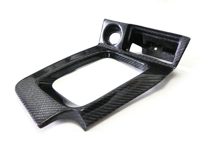 For Nissan R34 Carbon Fiber Gear Surround Replacement RHD Glossy Fibre Interior Cover Trim Drift Racing Body Kit Bodykits