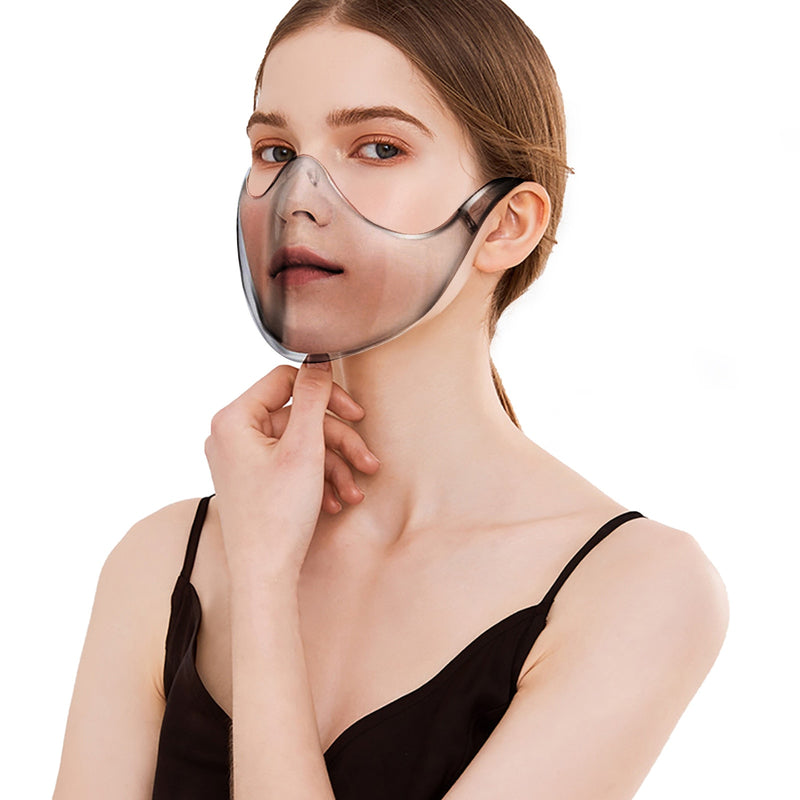 Reusable Face Mask Transparent Protection Breathable Fashion Mask With Clear For Face With Adult Windproof Halloween Cosplay