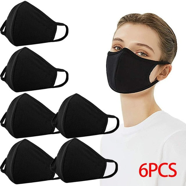 Reusable Windproof Foggy Haze Pollution Respirato Face Mask Fashion With Carbon Filter Halloween Cosplay Protection Face Mask