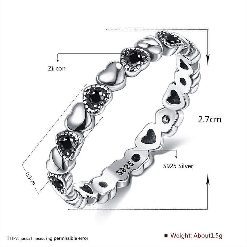SILVERHOO 925 Sterling Silver Rings For Women Stackable Finger Ring Multi-Style Fine Jewelry Recommend Cute Gift To Girlfriend
