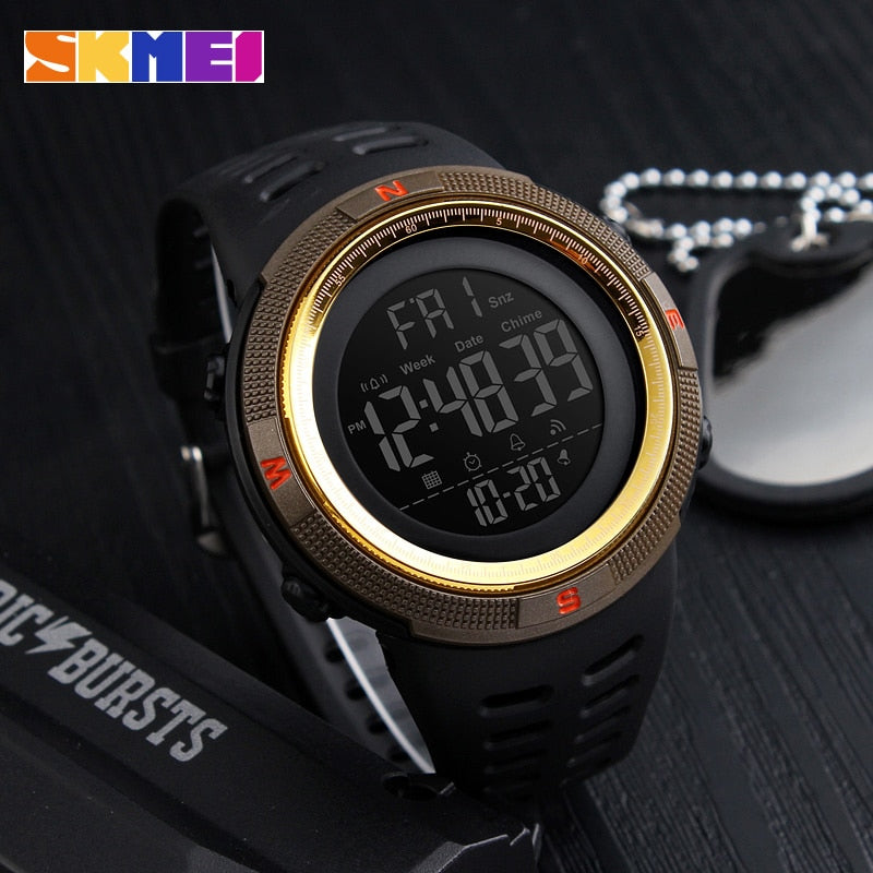 SKMEI 2021 Fashion Outdoor Sport Watch Men Wristwatch Clock Multifunction Alarm Chrono 5Bar Waterproof Digit Watch Reloj Hombre