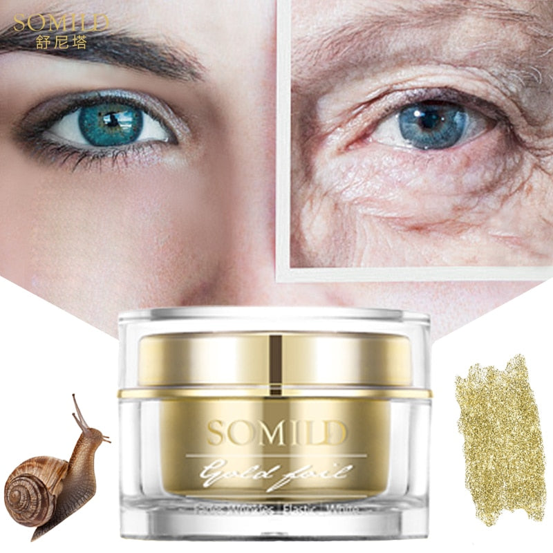 SOMILD 24K Gold Face Cream Snail Essence Anti Aging Wrinkle Removal Facial Lotion Whitening Moisturizing Korean Skin Care Set