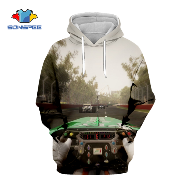 SONSPEE NEW FIA Formula 1 World Championship Hoodie  3D Print Men's and Women's F1 Sweatshirt  Sports Car Racing Pullover Hoodie