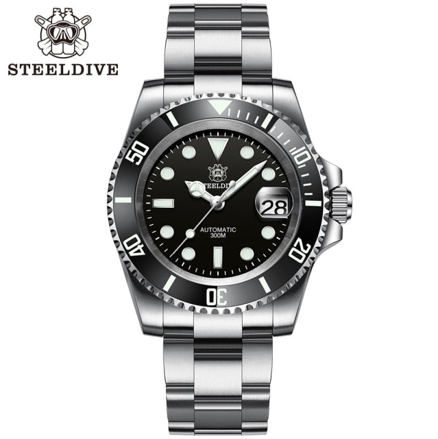 STEELDIVE 1953 Watch NH35 Automatic Mechanical 316L Stainless Steel BGW9 Lume Top Brand 200M Dive Wristwatch Men Reloj Hombre