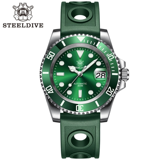 STEELDIVE 1953 Watch NH35 Automatic Mechanical 316L Stainless Steel BGW9 Lume Top Brand 200M Dive Wristwatch Men Reloj Hombre