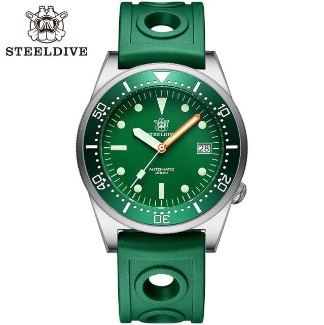 STEELDIVE 1979 Men's Diving Watch Stainless Steel C3 Super Luminous Mechanical Watch 200M Waterproof NH35 Men's Automatic Watch