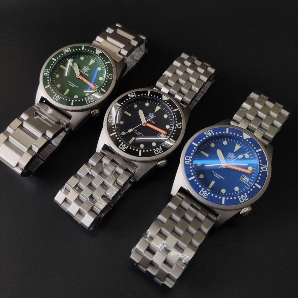 STEELDIVE 1979 Men's Diving Watch Stainless Steel C3 Super Luminous Mechanical Watch 200M Waterproof NH35 Men's Automatic Watch