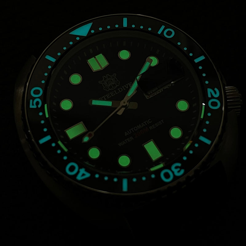 STEELDIVE Luxury Brand SD1972 New Arrival 45mm Steel Case Super Luminous NH36 Automatic Mens Dive Watches with Day Date