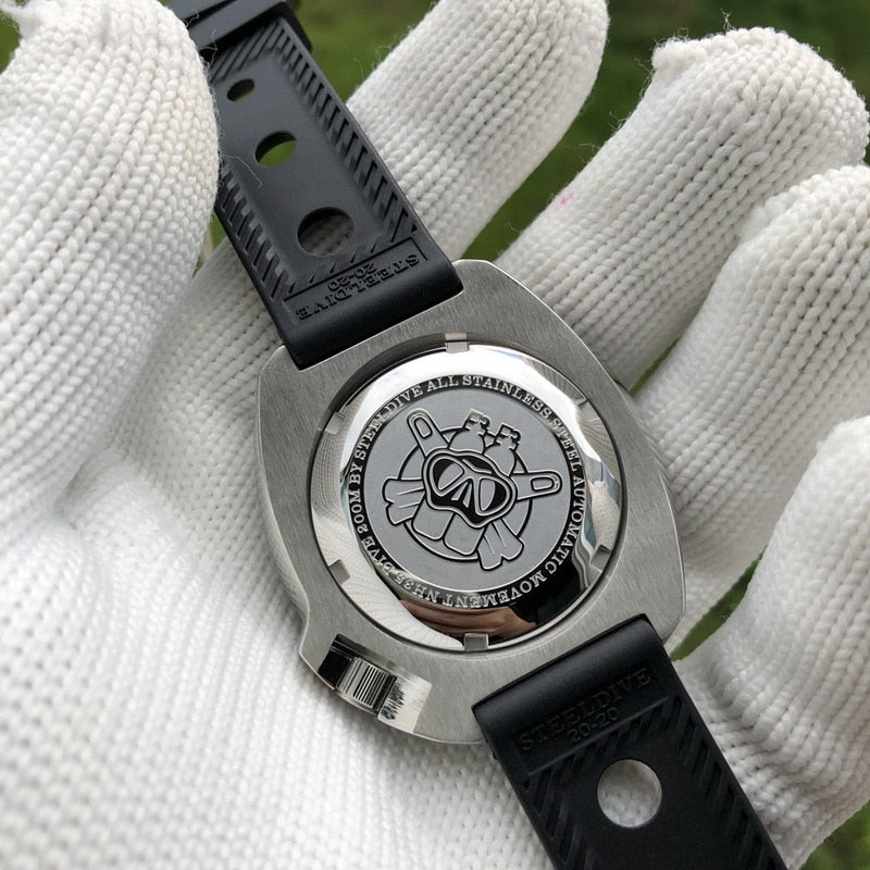 STEELDIVE Mens Diver Watches Automatic Watch Turtle 200m Waterproof Mechanical Wristwatch Luminous Sapphire NH35 Ceramic Bezel