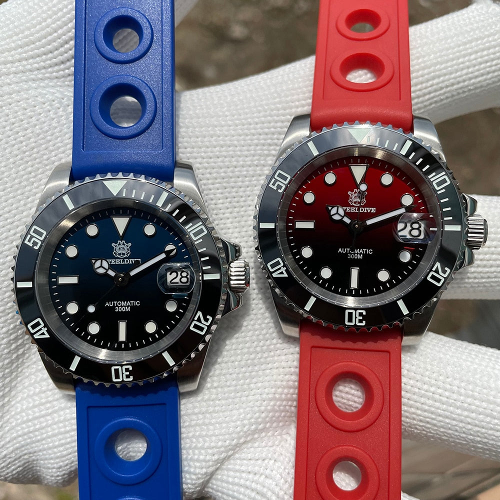 STEELDIVE SD1953 Water Ghost Diver Watch Men's Mechanical Watch Automatic BGW9 Luminous Waterproof 300M Japanese NH35 Wristwatch