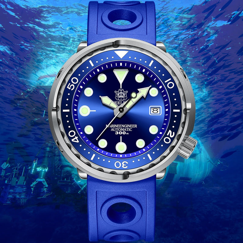STEELDIVE SD1975 Tuna 300M Dive Watch Men Mechanical Watch Ceramic Bezel Sapphire Glass Luminous 316L Stainless Steel Wristwatch