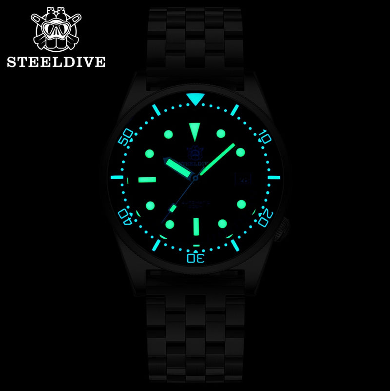 STEELDIVE SD1979 Men's Mechanical Watch 200m Water Resistant Luminous Ceramic Bezel Japan NH35 Automatic Movement Wrist Watches