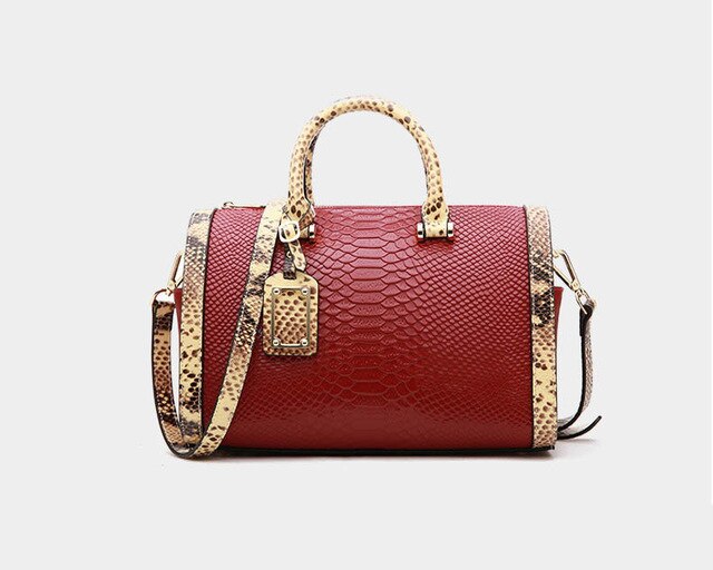 SUWERER New Women leather bag luxury handbags women bags designer leather shoulder crossbody bags for women handbag Serpentine
