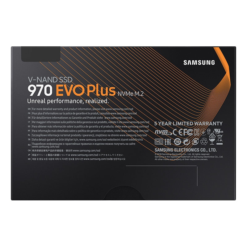 Samsung SSD 970 EVO Plus 250GB 500GB 1TB NVMe M.2 2280 NVMe Internal SSD Solid State Hard Disk SSD PCIe 3.0 x4, NVMe 1.3