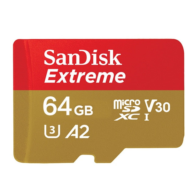 Sandisk Original Memory Card Extreme Micro SD Card A2 A1 V30 U3 Flash Card  64GB 32GB TF Card 128GB Memory Microsd For Free Ship