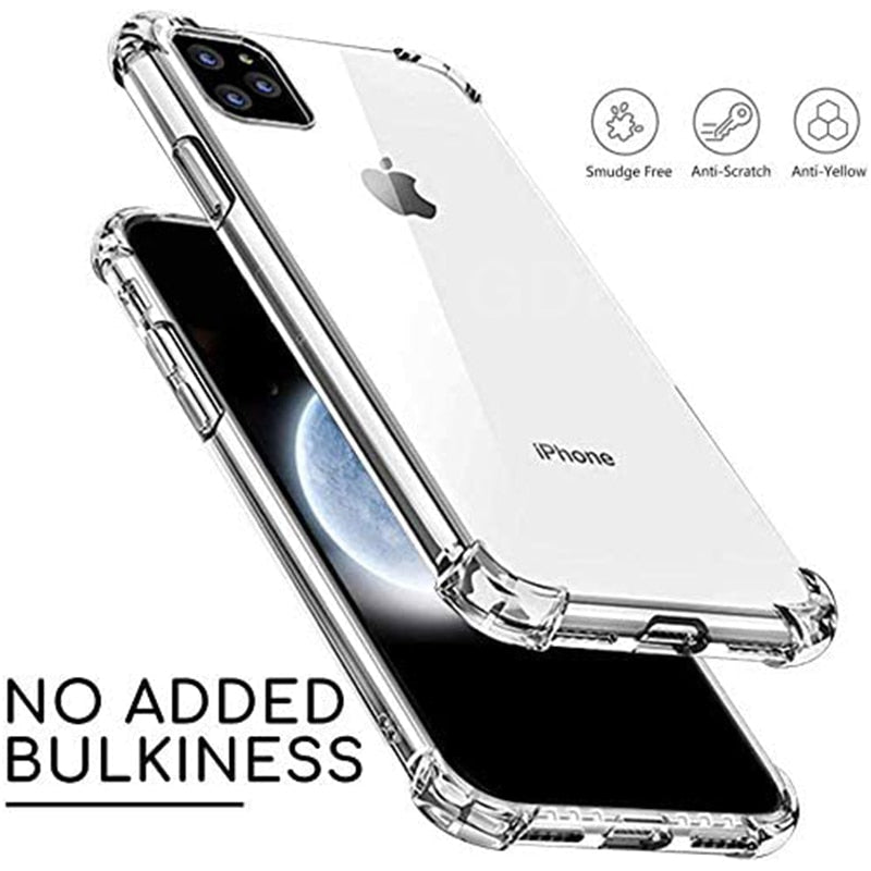 Shockproof Phone Cases For iPhone 11 Pro X Xs Max 12 Transparent Silicone Case For iPhone 7 8 6 Plus SE 2020 XR Case Back Cover