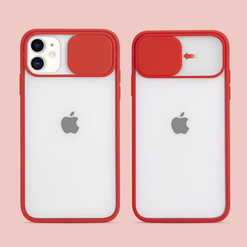 Slide Camera Lens Protection Phone Cases For iPhone 12 Mini 11 Pro XS Max XR X 6 6S 7 8 Plus SE 2020 Matte PC Cover Case Fundas