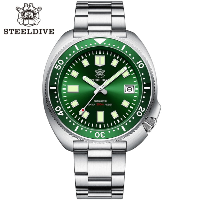 Steeldive 200M Waterproof automatic watch men 44MM Stainless Steel NH35 Automatic Mechanical Men&