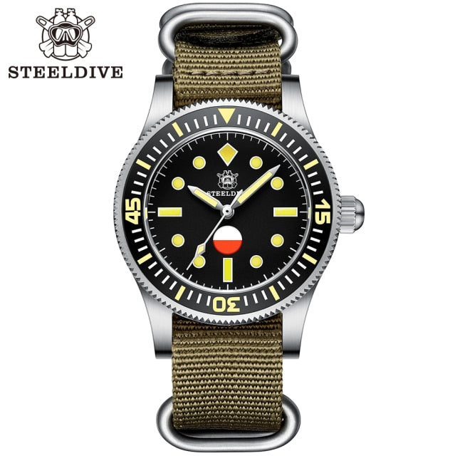 Steeldive SD1952T 316L Stainless Steel Case Japan NH35 Automatic Diver Watch 30ATM Waterproof Sapphire Glass Men's Dive Watch