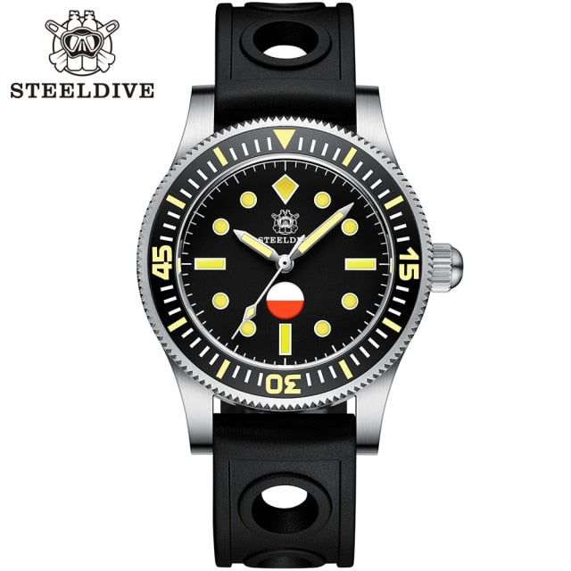 Steeldive SD1952T 316L Stainless Steel Case Japan NH35 Automatic Diver Watch 30ATM Waterproof Sapphire Glass Men's Dive Watch