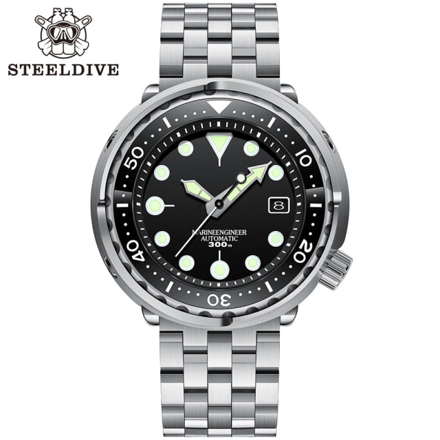 Steeldive SD1975 Candy Color Dial Ceramic bezel 30ATM 300m Waterproof Stainless Steel NH35 Tuna Mens Dive Watch Automatic