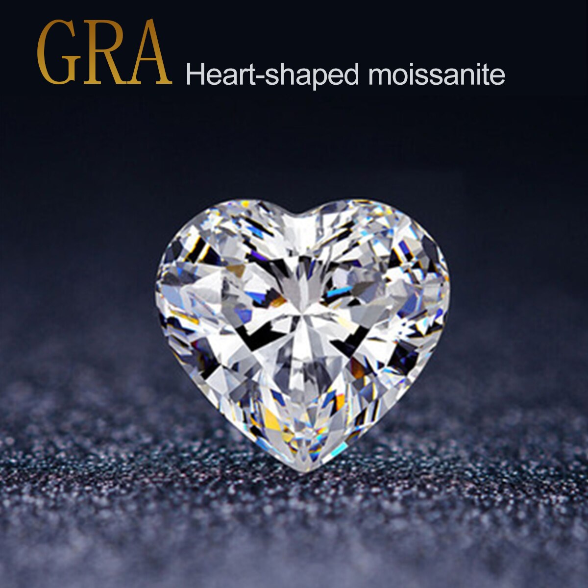 Szjinao 10pcs Real Loose Gesmtones Moissanite Stones 0.1ct 3mm D Color VVS1 Heart Shaped Diamond Undefined For Jewelry Material