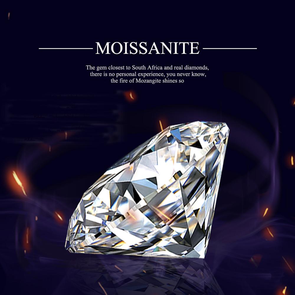 Szjinao Real 100% Moissanite Diamond 4.5mm 0.4ct Carat GRA Moissanites VVS1Clear Excellent Cut Round Undefined For Jewelry Ring