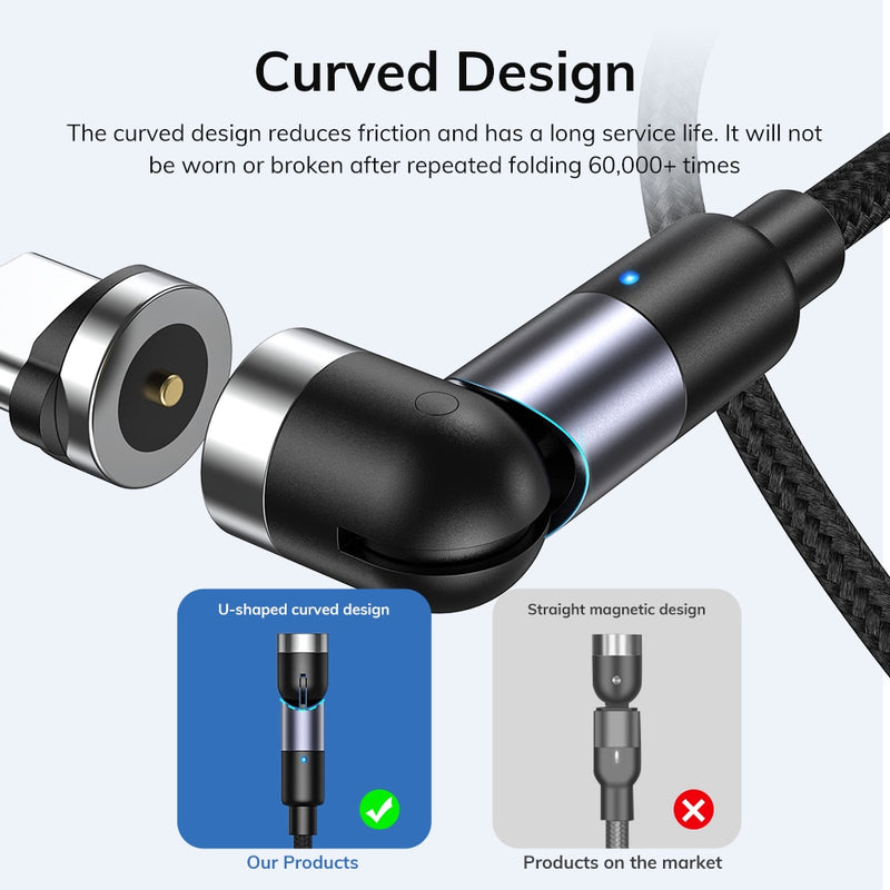 TOPK Magnetic Micro USB Type C Cable Magnetic Charging Cable for iPhone Xiaomi Samsung Mobile Phone Charger Magnet USB Wire Cord