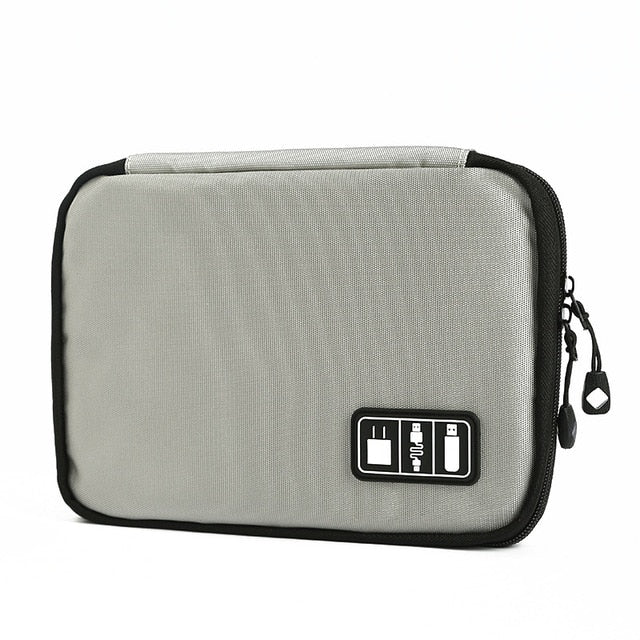 TUUTH Travel Cable Storage Multi-Function Digital Storage Bag Gadget Organizer  Digital  Pouch Ipad Earphone Charge Double Layer