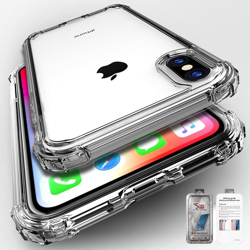 Transparent Shockproof TPU Phone Case For iPhone 12 11 Pro XS Max SE 2 XR X 8 7 6 6S Plus Ultra Thin Soft Silicone Clear Cover