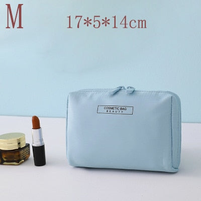 Travel Cosmetic Bag Beautician Make up Bag Quick Makeup Bag Purse Toiletry Bag Organizer Pink Makeup Pouch Waterproof Handbag