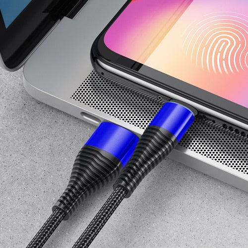 USB Cable For iPhone Cable 3A Fast Mobile Phone Cable Data Micro USB Charger Cable For iPhone 11 Pro MAX 12 for iPad Type Cords