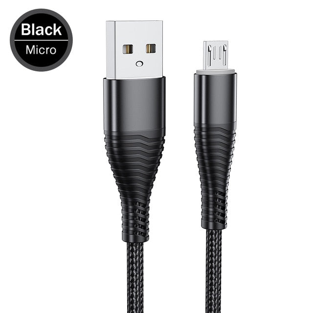 USB Cable for iPhone 12 Pro Max 3A Type C Fast Charger USB C Quick Charge QC 3.0 Android Data Cord Cable for Samsung Xiaomi Wire
