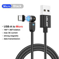 USLION 3A Magnetic Cable usb Fast Charging Type C Magnet Charge Micro usb Cable For iPhone 8 7 6 XS Plus Samsung Xiaomi usb c