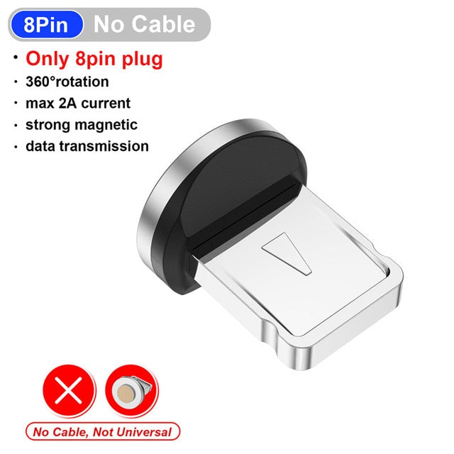 USLION Magnetic Cable Micro USB 540 Rotation Charging Type C  3A Fast Charging For iPhone 11 Pro Max 8 7 Plus Xr Samsung Xiaomi