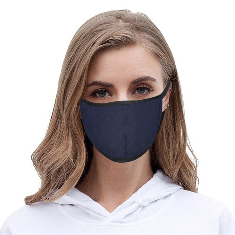 Unisex Pure Color Stitching Washed And Reused Face Mask For Men And Women Halloween Cosplay Protection Breathable Face Mask
