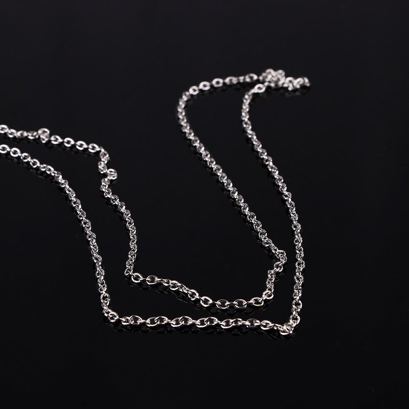 Vintage Silver Color Jewelry Circle Strip Long Chain Tassel Pendants Necklaces Sweater Accessories Gifts