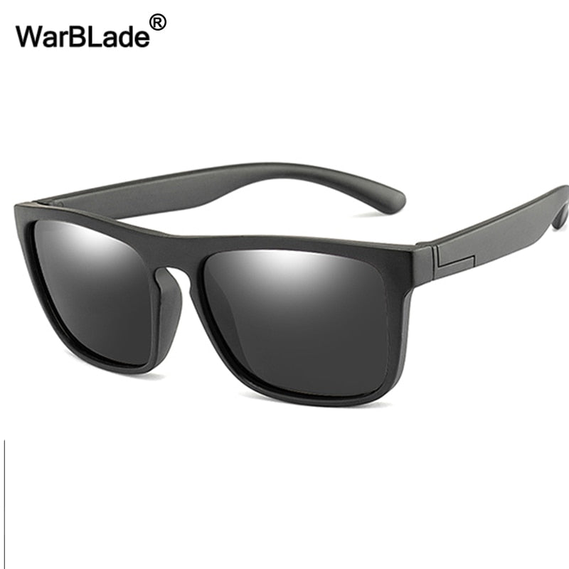 WarBlade 2019 New Kids Silica Soft Sunglasses Polarizing Square Boys Girls Brand Eyeglasses Infant UV400 Breakproof Sunglasses