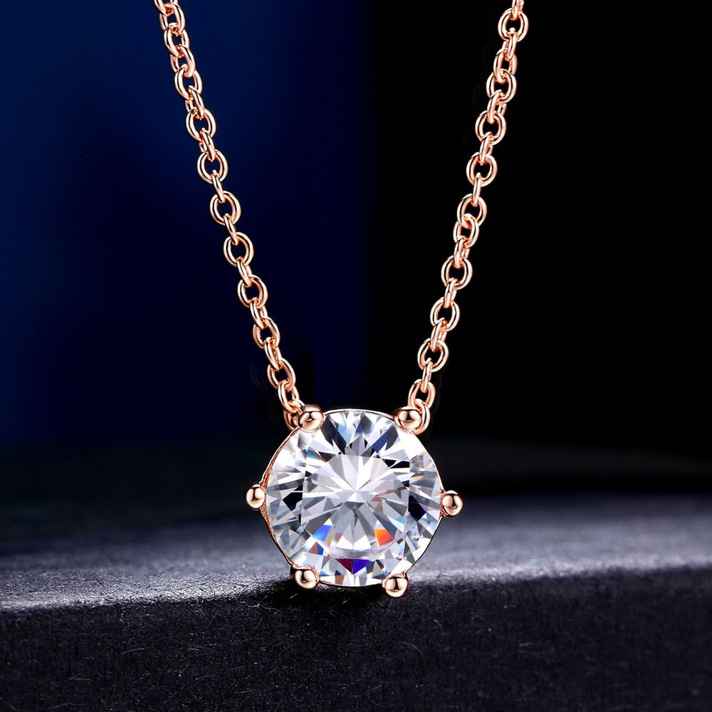 Wedding Necklaces For Women Female Jewelry Women's Chain Collection Shiny Cubic Zircon Pendant Necklace Accessories Fashion N431