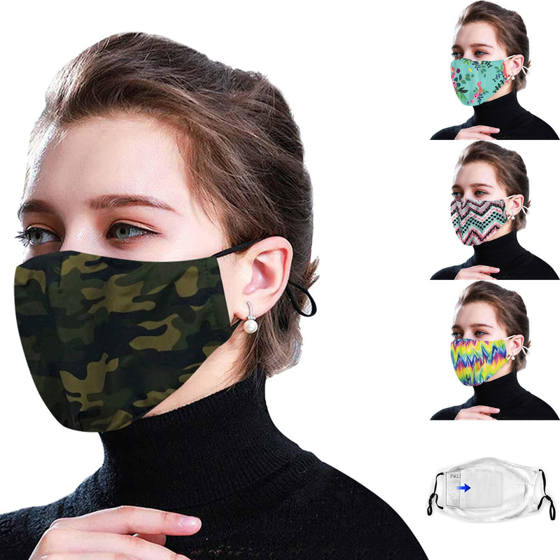 Windproof Foggy Haze Protective Mask Halloween Cosplay Print Protection Breathable Fashion Cutton Mask For Face With Adult