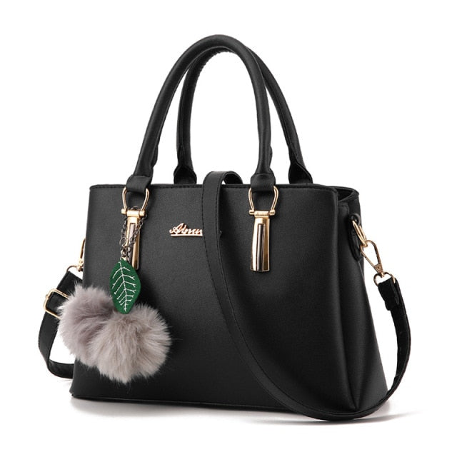 Women Leather Handbags Medium Shoulder Bags Top-Handle Luxury Women Messenger Bag Famous Brands Female Tote Women Bolsa