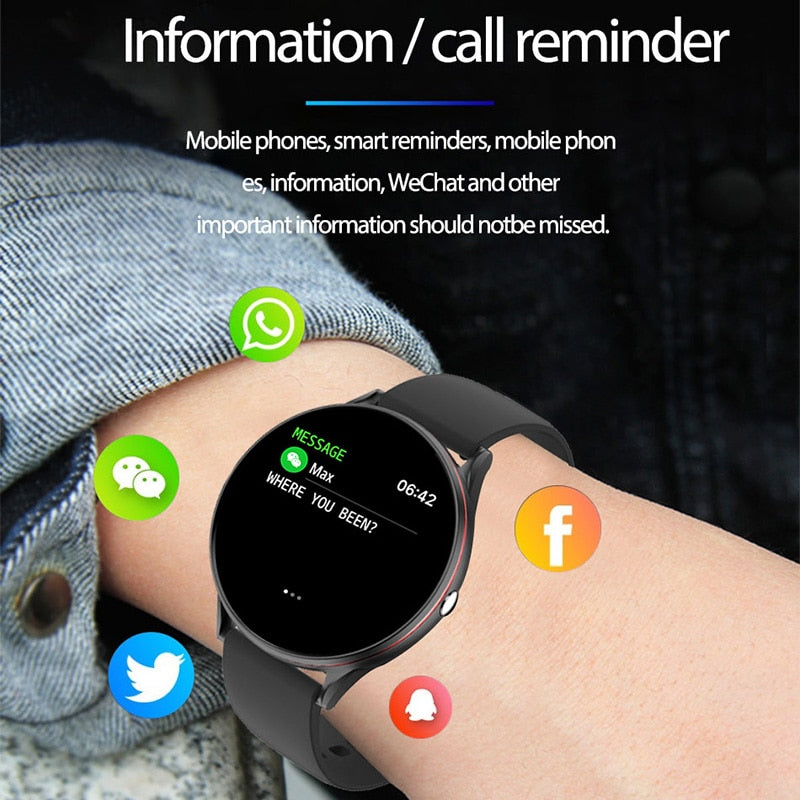 Women Men Smart Electronic Watch Luxury Blood Pressure Digital Watches Fashion Calorie Sport Wristwatch DND Mode For Android IOS
