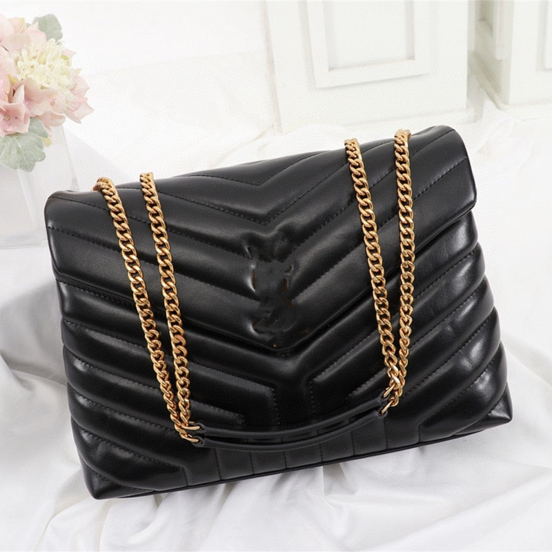 Women's Luxury Designer Brand Handbag Shoulder Bags Real Leather Large Capacity Crossbody Classic Feminina Purse Message Bag