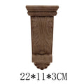 Wood Carving Stigma Wood Decal Wood Applique Onlay Exquisite Carved Exquisite Antique Retro Crown Long Large Furniture Legs NEW