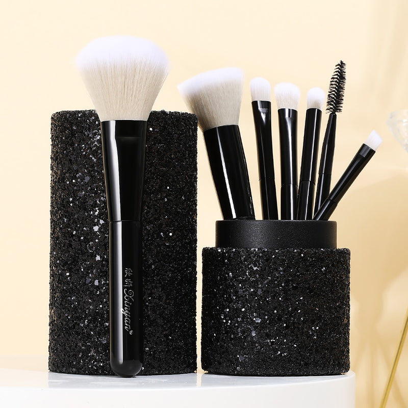 XINYAN Candy Makeup Brush Set Pink Blush Eyeshadow Concealer Lip Cosmetics Make up For Beginner Powder Foundation Beauty Tools